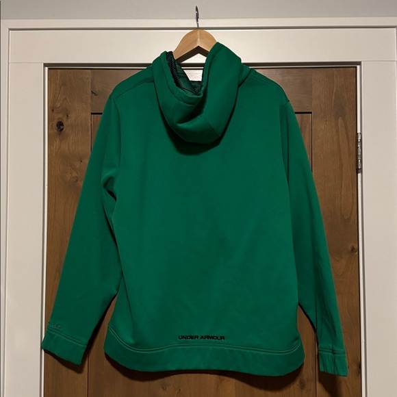 Under Armour Storm Cold Gear Women's XL Drawstring Hoodie Green Loose Activewear - Picture 2 of 11